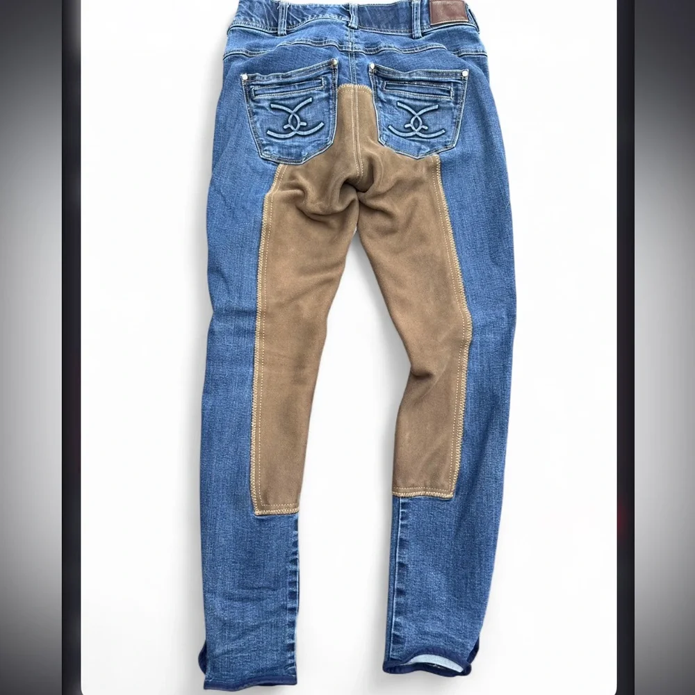 Goode Rider Equestrian Jean - Full Seat Mid Rise All Purpose Breech Size 26R - Picture 6 of 14